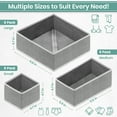 thumbnail image 2 of RFAQK 18 Pack Drawer Organizer Clothes-3 Sizes (L, M, S) Dresser Drawer Organizer-Baby Drawer Organizer for Nursery-Foldable Fabric Drawer Dividers for Underwear, Bedroom, Lingerie, Undies, Bra-Grey, 2 of 6
