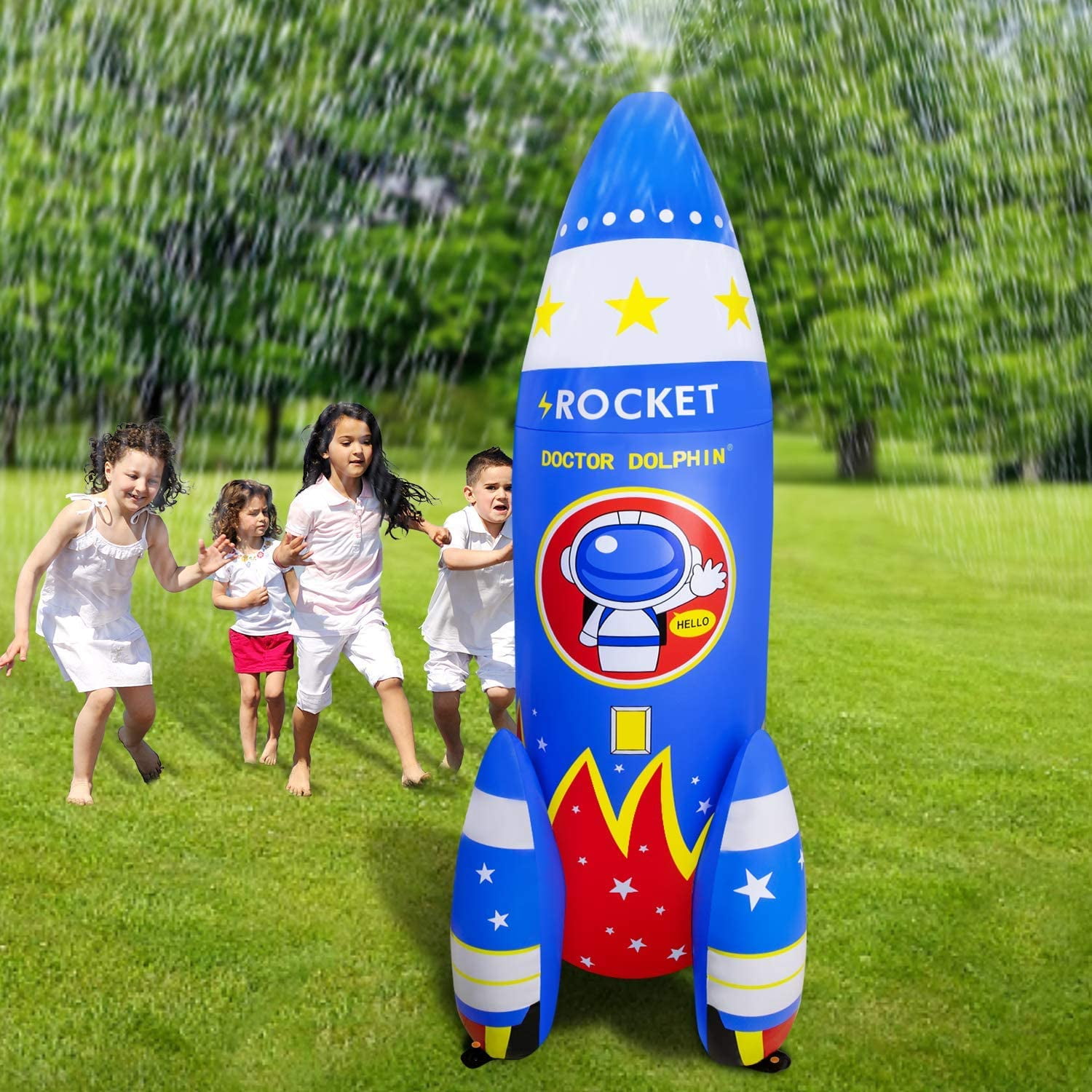 Toy Story 4 Inflatable Rocket Water Sprinkler BRAND NEW 
