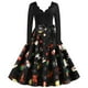 thumbnail image 1 of Vestido de fiesta de Navidad de manga larga con cuello en V para mujer Vestido vintage para mujer Fridja yut4912, 1 of 8