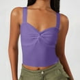 thumbnail image 2 of Posijego Ribbed Tank Tops for Women Camisole Crop Tops Summer Basic Undershirts Going out Tops, 2 of 5