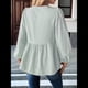 thumbnail image 5 of Blusa Holgada con Cuello en V y Mangas Abullonadas con Cordones para Mujer, Estilo Y2K, Ropa de Verano. Verde XXL, 5 of 8