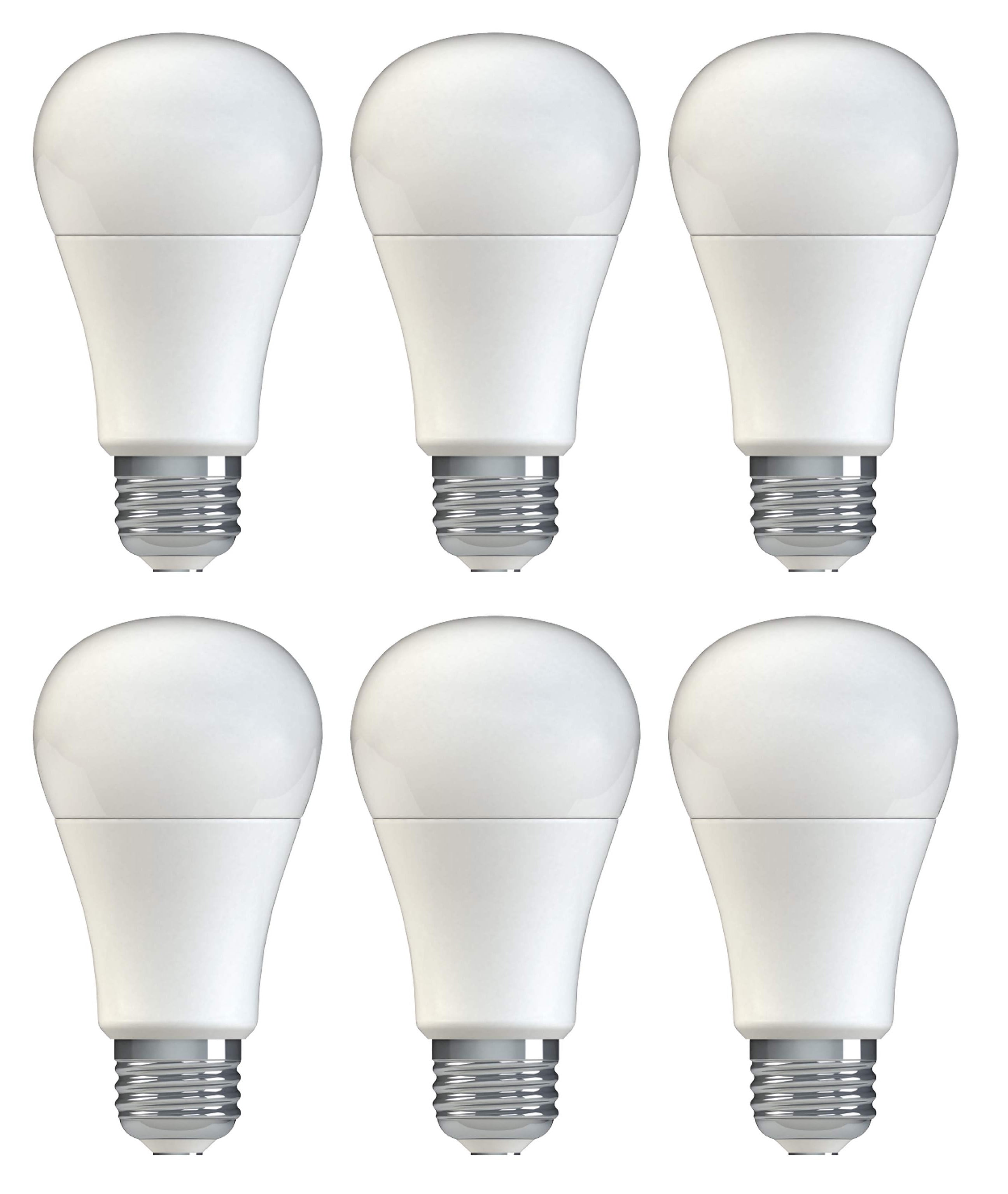 (6 bulbs) GE Lighting 21173 General Purpose Classic Shape A19 LED 11watt light bulb (75-Watt Replacement), 1050-Lumen, Medium Base, Frosted Daylight