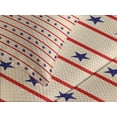 thumbnail image 4 of Ambesonne Prehistoric Country Quilted Bedspread Set 3 Pcs, Nostalgic USA, King Size, Navy Blue Cream Red, 4 of 5