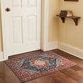 thumbnail image 7 of TWINNIS Boho Area Rug Soft Indoor Living Room Carpet,Red Bohemian Rug for Bedroom,2'x3'Non-Slip Washable Decorative Rug, 7 of 7