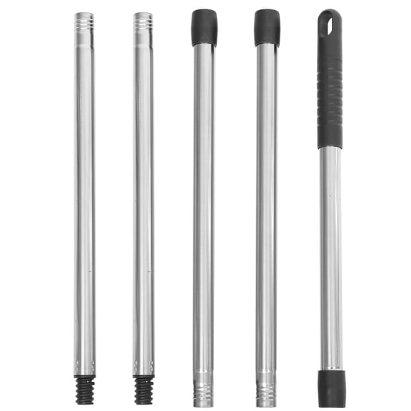 Stainless Steel Mop Rod Floor Mop Mops Stainless Mop Pole Metal Broom Rods Mop Stick for Bathroom