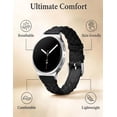 thumbnail image 2 of Wearlizer Leather Band Compatible with Samsung Samsung Galaxy Watch 9/8 40mm 44mm/ 8 Classic 46mm Band Women, Handwoven Braided Genuine Leather Soft Thin Wristband, 2 of 7
