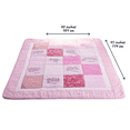 thumbnail image 2 of Embroidered Scripture Baby Quilt, Pink, 2 of 6