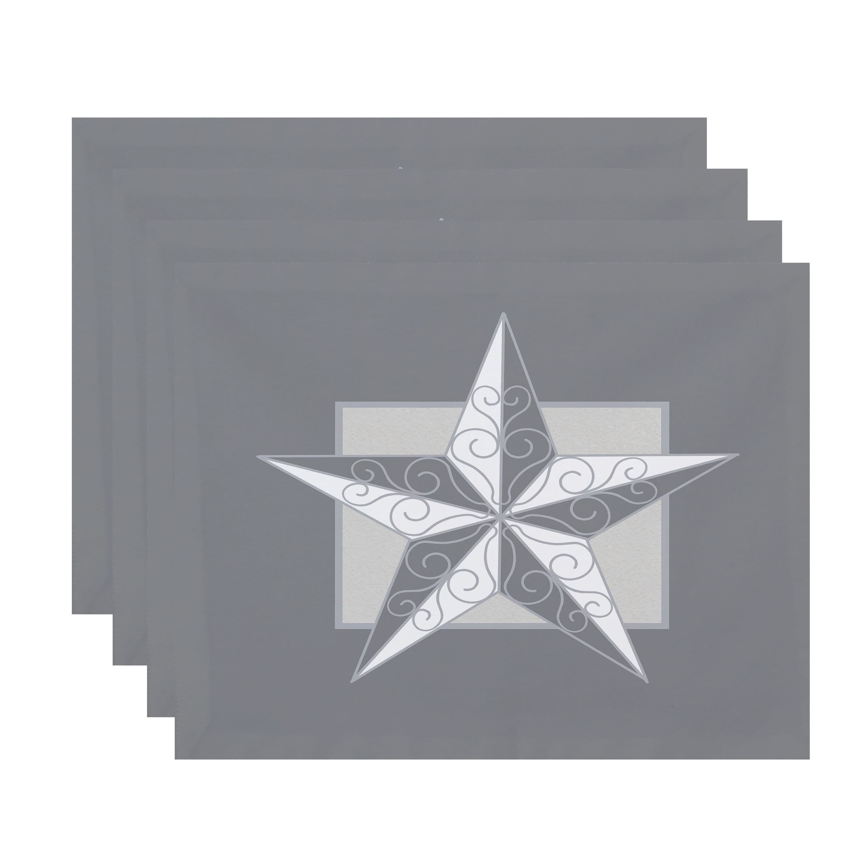 Holiday Essence Night Star Geometric Print Placemat
