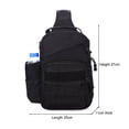 thumbnail image 3 of Bolsa De Pecho Molle Termos para agua Bolsa De Pecho Molle Bolsas de chaleco informales para hombre, bolsa de lona segura para el pecho para hombre, para viajes de senderismo (negro), 3 of 5