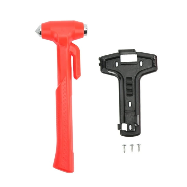 Martillo de seguridad para coche con cortador de cinturón, rompecristales de ventana, herramienta de Escape de emergencia para vehículo de ingeniería de autobús y sedán Jadeshay A