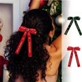thumbnail image 1 of Modelos navideños Lazo de terciopelo Cinta Pinzas para el cabello Pinza superior para la parte posterior de la cabeza para mujer Accesorios para el cabello dulces y lindos Akmoler, 1 of 8