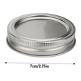 thumbnail image 4 of Stainless Steel Replacement Lids for Mason Jars Canning Preserving Jar Lids for Sprouting Jars Jam Jars, 4 of 8