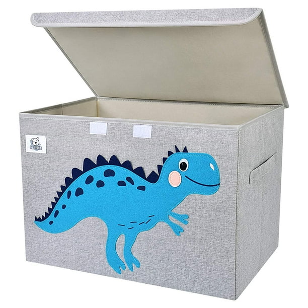 fabric toy chest with lid