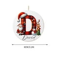 thumbnail image 2 of Yyuenw 26 Letter Christmas Tree Hanging Pendant, 2D Flat Acrylic Letters Ornaments A to Z Ornament Initial Decorative Hanging Xmas Alphabet Letters for Christmas Tree DIY Craft Xmas Ornaments, 2 of 3