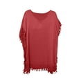 thumbnail image 3 of Womens Bikini Cover Up Dress Swim Beach Bathing Swimsuit Baggy Tunic Tops T-Shirt, 3 of 5