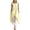 Yellow, variant on Guluxicc 2 Piece Womens Outfit Sets Crew Neck Asymmetric Hem Tank Top Elastic Cuff Harem Pants Outfits for Casual