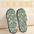 thumbnail image 2 of Fotbe Mushrooms Gnome Pantuflas Peludas para Mujer con Estampado, Zapatillas de Peluche, Zapatos de Invierno para Casa, Uso Interior y Exterior-Medium, 2 of 8