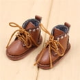 thumbnail image 3 of Par De Bonitos Zapatos De Botas De Cuero De PU Aptos Para Mu?ecas Blythe De 12 Pulgadas, Color Marrón Sunnimix Zapatos de muñeca, 3 of 8