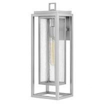 1005SI-LL Hinkley Lighting Republic - 1 Light Large Outdoor Wall Lantern in Transitional Style - 7 Inches Wide by 20 Inches High-Satin Nickel