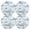 Blue, variant on Ryvnso Whale and Anchors Round Plate Mats Dining Table Placemat Set of 4 for Holiday Decoration