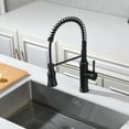 thumbnail image 4 of SUMERAIN Pull-out Spring Sprayer Kitchen Sink Faucet, Single Lever Pull Down Kitchen Sink Faucet with 3-Function Sprayer, Matte Black, 4 of 10