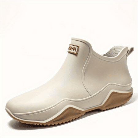 

SHENZHENXULIZX Stylish and Practical Unisex Waterproof Ankle Rain Boots - Ideal Outdoor Work Shoes for Men and Women