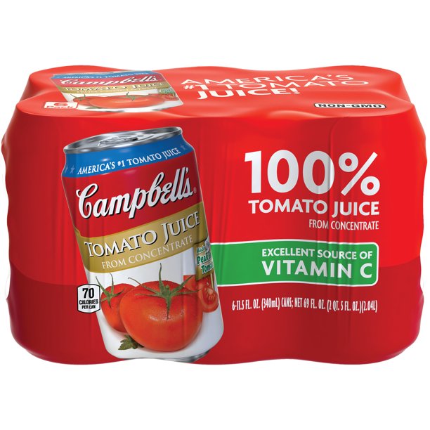 Campbell's Tomato Juice, 11.5 oz. , 6pack