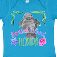 thumbnail image 4 of Inktastic Sanibel Island Florida Cute Swimming Manatee Boys or Girls Baby Bodysuit, 4 of 5
