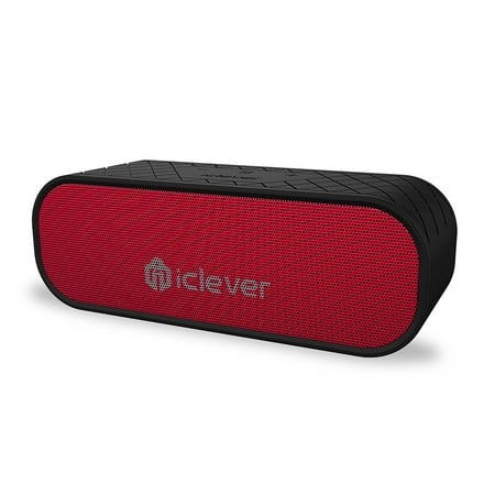 iClever BoostSound Bluetooth Speakers Portable Waterproof 20W (BTS05), IPX5 Water Resistant, 20W Wireless Speaker from Dual Passive Driver for Indoor Outdoor Use-Black,