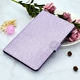 thumbnail image 7 of Dteck Case for Apple iPad mini 6th Generation 8.3" (2021),Magnetic Bling Glitter Card Holder Wallet Case PU Leather Kickstand Hybrid Rubber Folio Protective Case Cover for iPad mini 2021,Purple, 7 of 7