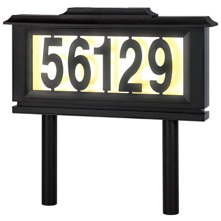 Solar Address Sign Lighted House Number Address Plaque Outdoor LED Light (The Best Actress In Hollywood)