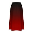 thumbnail image 5 of WRKEKC Long Skirts for Women Summer, Casual Skirts for Women, Women's Summer Casual Gradient Printed Drawstring Loose Mid-Length Skirt with Side Pocket, 5 of 6