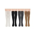 thumbnail image 2 of Spencer 4 Pairs Thigh High Socks for Women over the Knee High Socks Long Boot Stockings Leg Warmers for Girls One Size, 2 of 10
