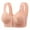 Light Pink, variant on RMGVDSD Womens Push Up Bras Women's Front Closure Bras No Underwire Wide Strap Plus Size Bra Comfort Senior Wireless Snap Closing Bra Sports Bras for Women