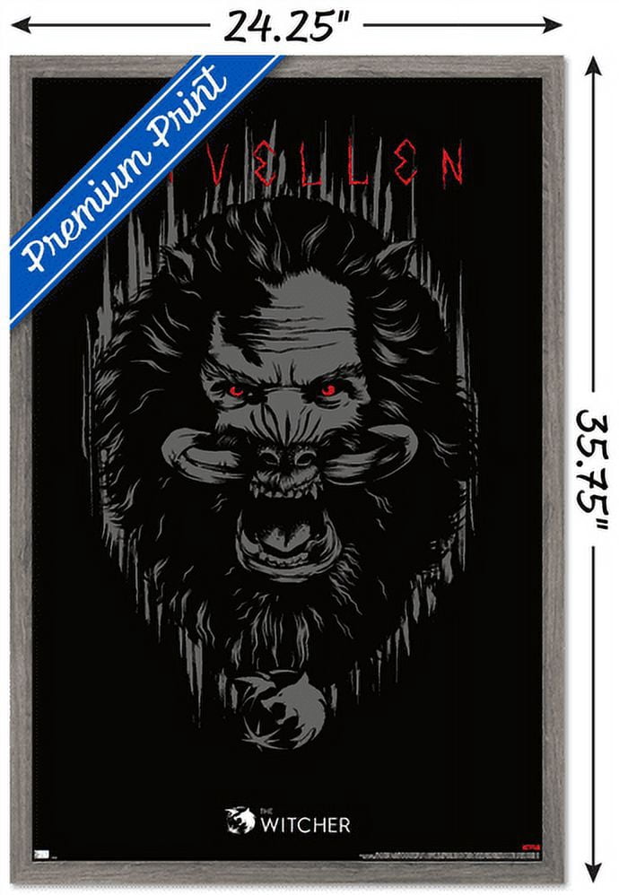 Netflix The Witcher Season 2 - Nivellen Wall Poster, 22.375" x 34", Framed