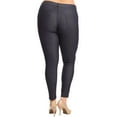 thumbnail image 2 of Women's Ultra Stretchy Classic 5 Pocket Jeggings, Full Length, Navy, 2XL, 2 of 7