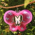 thumbnail image 6 of Liranovly 3D Metal Butterfly Wind Spinner-Hanging 12in Spinfinity Designs Wind Spinners for Outdoor & Indoor Decorations, 6 of 7