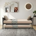 thumbnail image 2 of Giantex Twin Daybed & Trundle Set, Metal Daybed w/Steel Slats Support, Space-Saving Sofa Bed Trundle, Easy Assembly, 2 of 8