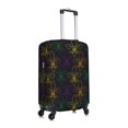 thumbnail image 3 of Bixox Washable Mardi Gras Carnival Printed Luggage Cover, Fashion Suitcase Protector Fits for Medium luggage, 3 of 8