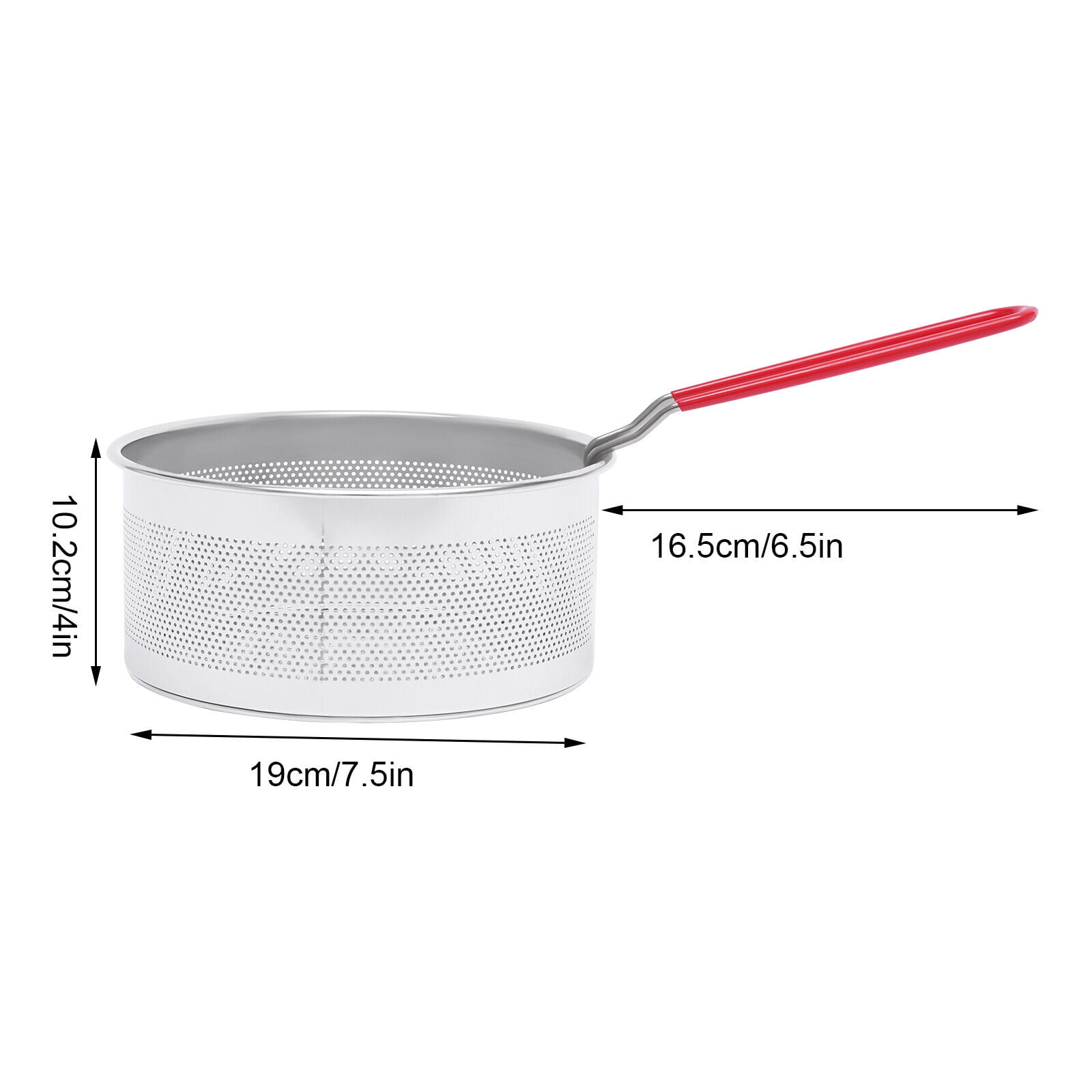 Stainless Steel Fry Baskets W/ Handle Deep Fryer Strainer Blanching