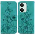 thumbnail image 2 of Compatible with OnePlus Nord 3 Embossed Lily Wallet Case with Card Holder PU Leather Flip Cover, 2 of 5