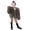 Khaki, variant on GiLiling Toddler Girls Faux Fur Jacket Open Front Fur Cardigan Trendy Shaggy Jacket Kids Girls Furry Coat Thicken Winter Coat (Khaki, 2-3 Years)
