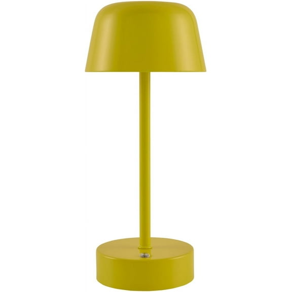 Livabliss Furnas Portable Table Lamp, 11-inch, Bright Yellow