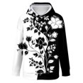 thumbnail image 6 of Bovemsi Sweatshirt for Women Retro Fashion Print Loose Large Sized Casual Long Sleeved Hoodie Comfort Hoodie, 6 of 9