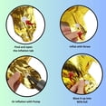 thumbnail image 7 of Gold Number 17 Mylar Foil Balloon 40 inch - Helium or Air Filled Metallic Balloons for 17th Birthday Party, Anniversary, Graduation Decorations, 7 of 7