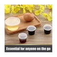 thumbnail image 5 of 100 Pieces Small Plastic Containers With Lids, 25ml Small Sauce Pots Plastic Pots Jelly Pots For Sa, 5 of 5