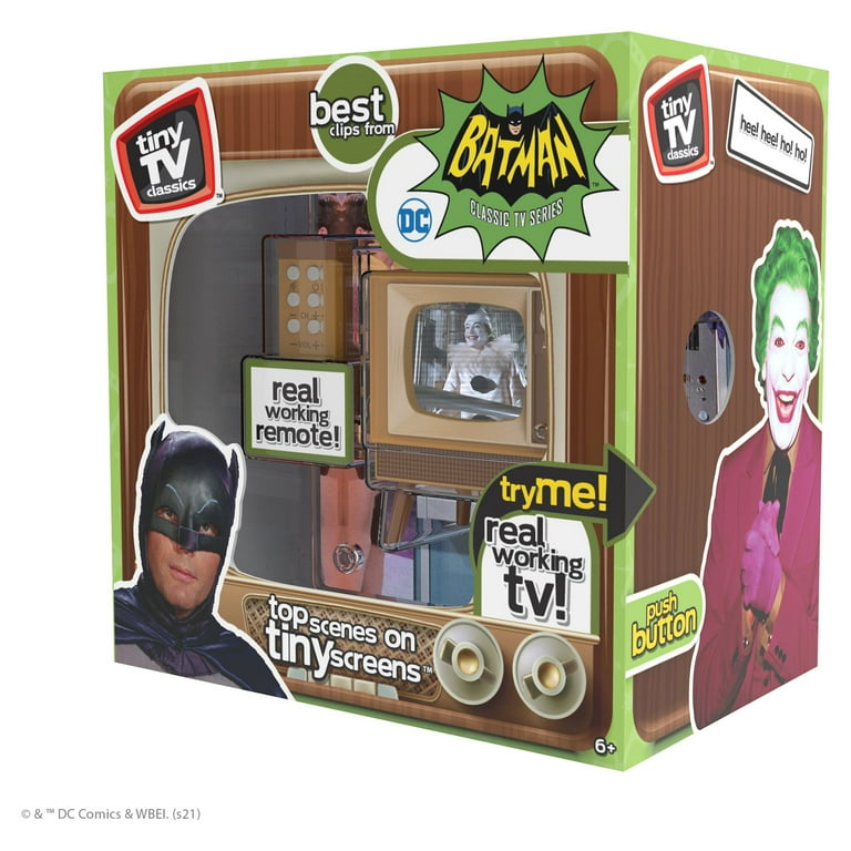 Basic Fun! Tiny TV Classics Batman Edition - Mini Collectible with