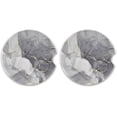 thumbnail image 2 of FREEAMG Grey Abstract Marble Car Coaster for Cup Holders,2 PCS Absorbent Ceramic Car Cup Coasters Universal Vehicle Non-Slip Car Cup Holder Coaster, 2 of 6