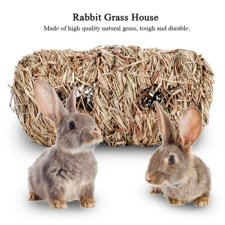 Sonew Durable Rabbit Grass House Chew Toy Mat Bed For Hamster