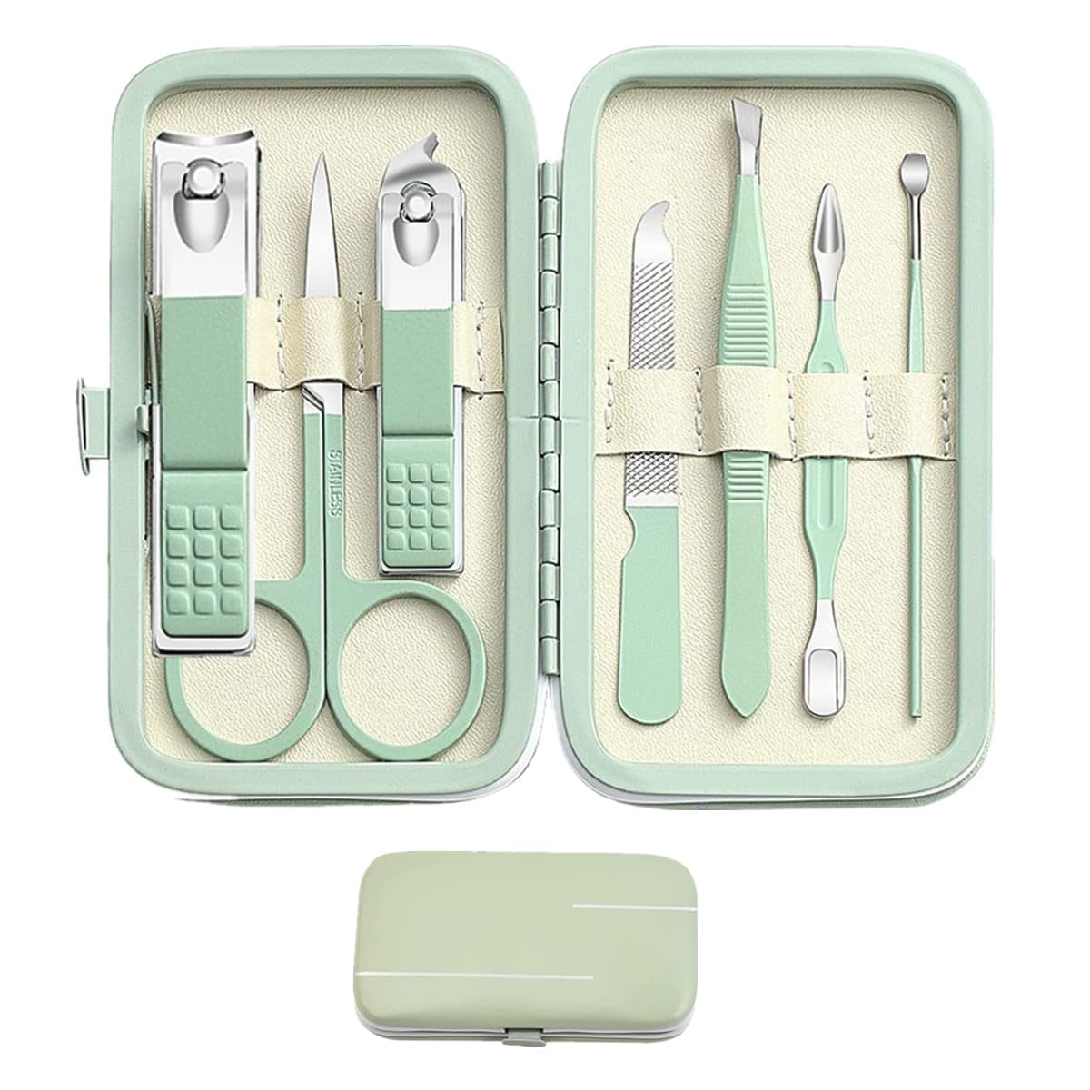 Manicure Set Nail Clipper Set Men Women Toe Finger Nail Clipper Personal Care Tools with Portable Travel Case Manicure Pedicure Tools Grooming Kit Gift for Men Women Family Friends Wife